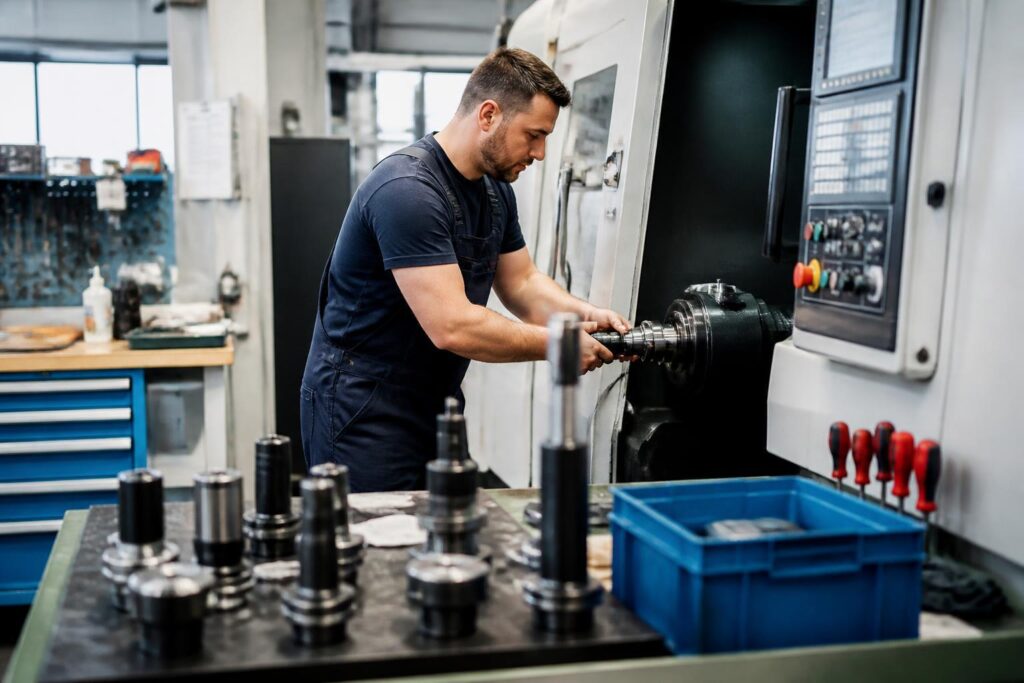 Rüstzeitoptimierung in kleinen Produktionsbetrieben: Material und Energie sparen